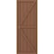 Ekena Millwork Americraft 6-Board Wood 2 Equal Panel Frmd Board-n-Batten Shutters w/Dbl Z-Bar, ARW102BF621X77BTH, PR ARW102BF621X77BTH - alternate 3